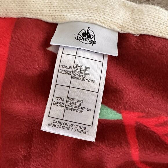 2020 Disney Parks Mickey Mouse Christmas Happy Holidays Throw Blanket 60” X 72” - Picture 5 of 6